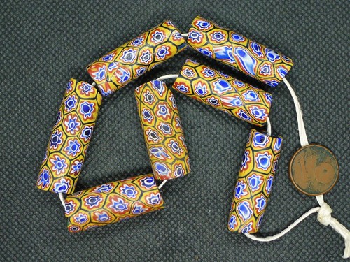 Perles millefiori verre - perles, murano