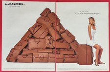 Publicité de presse: Voyage Bagagerie Sac Luxe LANCEL  Mode 1990
