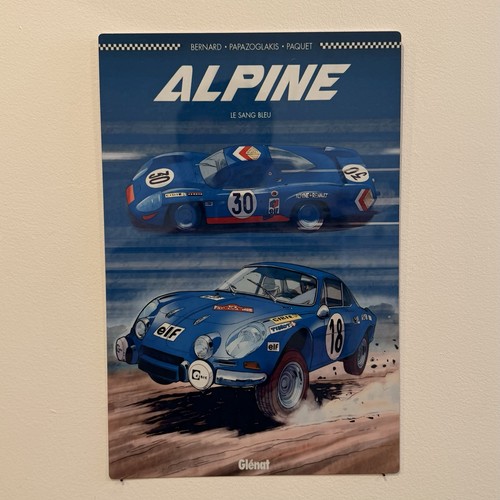 Plaque métal renault alpine - plaque,