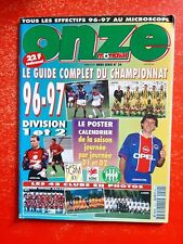 1996 onze Mondial HS n°24 GUIDE DU CHAMPIONNAT 1996-1997 LES EQUIPES EN PHOTOS