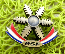 BROCHE DE SKI nouvelle version / ESF FLOCON BRONZE  / / INSIGNE ETOILE MEDAILLE