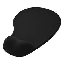 Tapis de Souris Ergonomique en Gomme avec Repose Poignet Confortable Noir
