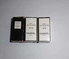 3 FLACONS CHANEL N° 5, N° 19