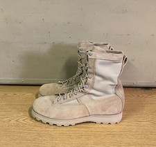 GENUINE US ARMY BELLEVILLE GORETEX BOOTS LEATHER TAN MINT NEW US 12.5R - UK 11.5