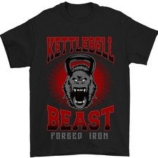 Kettlebell Bête Gym Entraînement Haut Mma T-Shirt 100% Coton