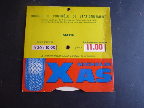 Ancien disque stationnement - disque,