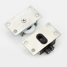 1 jeu poulie de roue convexe porte placard porte coulissante rouleau pièces de