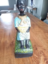 GRAND ANGE QUÊTEUR PLÂTRE POLYCHROME TIRELIRE TRONC ÉGLISE 