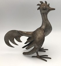 Statue Sculpture De COQ En Fer