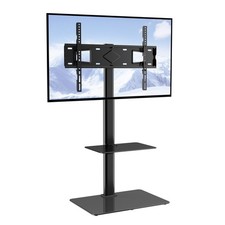 VEVOR Support TV Universel Meuble TV pour Télé 81,3-165 cm Hauteur Réglable
