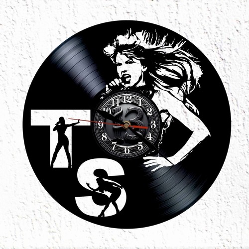 Montre murale vinyle - montre, en