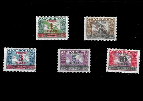 Timbres hongrie taxe - hongrie, 1927