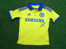 Maillot CHELSEA FC signed DIDIER DROGBA ultras foot BLUES