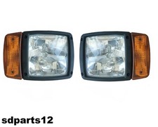 2x Phares Avant Clignotant Universels Pour Tracteur Agricole JCB 5 Fonctions