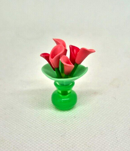 Vase transparent vert - vert, avec