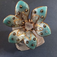 Rare Broche Ancienne Émaux