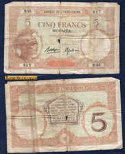Nouvelle Calédonie 5 francs