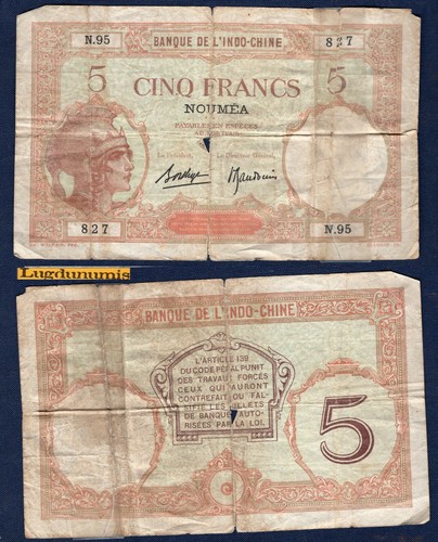 Nouvelle calédonie francs - nouvelle, 5