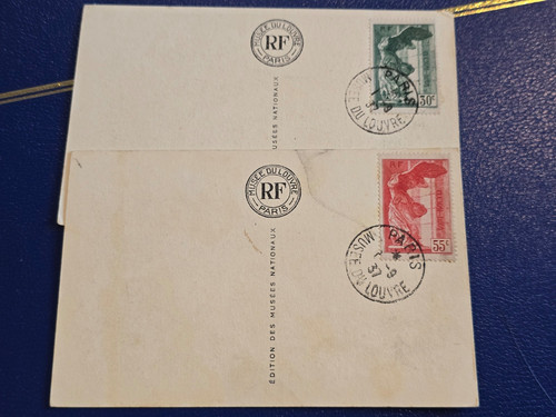 Timbre france 354 355 - 354/355, obl