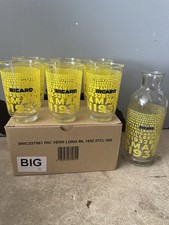 Lot De 6 Verres Ricard 1932 + Une Carafe Cruche 90 Ans.