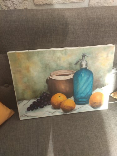 Ancien tableau huile sur toile - ancien,