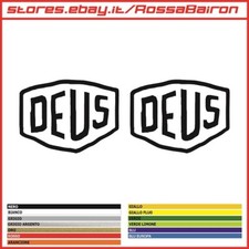 Kit 2 Adhésifs Deus Ex Machina mm.50x37 Stickers Autocollants