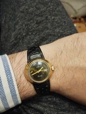 Omega De Ville Dynamic Automatic Femme Plaque Or Pour Pièces Reparation