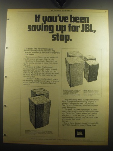 1974 jbl decade - jbl,