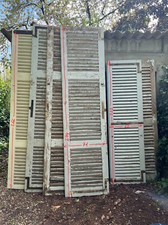 authentiques grands volets en chene persienne cremone à espagnolette