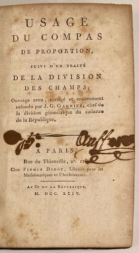 Garnier jean guillaume - garnier., usage
