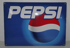 Plaque tôle bombée émaillée publicitaire Pepsi (#2) 