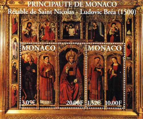 Monaco bloc rétable de - monaco.,