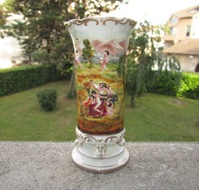 Vase XIXe en porcelaine de Florence Doccia Ginori XIXe Parfait état Capodimonte