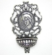 Bénitier en Argent 925 Avec Madonna - Zebra's