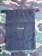 CÉLINE  Dustbag Noir Moiré Neuf  Pochon  Sac à Poussière  Housse : 34 cm x 24 cm