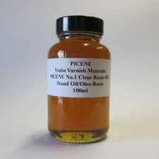 Picene no.1 Transparent Rosin Huile / Oleo-Resin Vernis 100ML, Luthier, Violon /