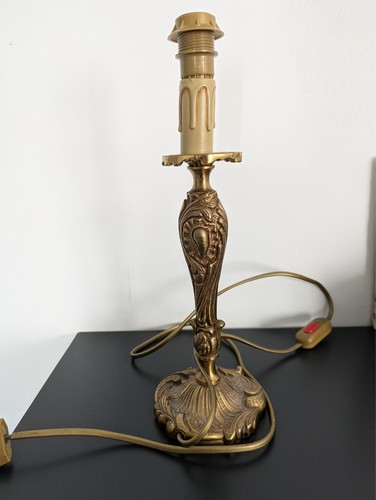 Pied lampe bronze doré - de,