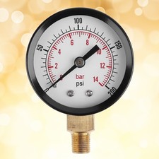  Manometre Pression D'huile Dépressiomètre Jauge D'air Pour Compresseur