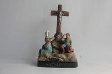 Couple croyant terre cuite