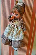  ANCIENNE POUPEE CHIFFON TETE