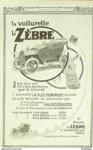 Publicite auto zebre - publicite,