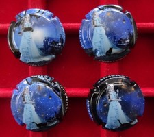 Capsules de Champagne ALBRECHT CHARDONNIER, n° 16 à 16c, série complète cotée 32