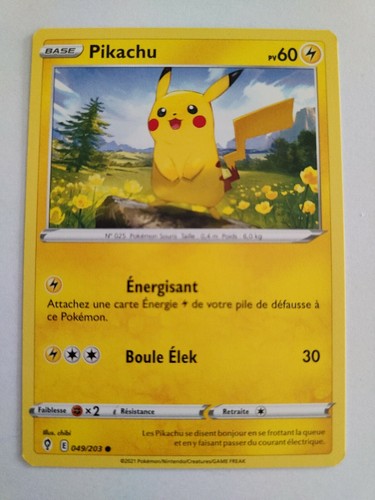 Carte pokemon pikachu - -,