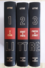 Dictionnaire de la Langue française d' Emile Littré par A. Beaujean 3 tomes .