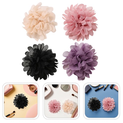 Pcs broche fleur tissu - broche, en