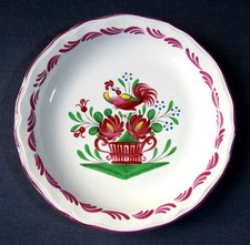 Plat Creux décor au Coq en