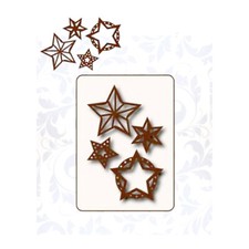 CUTTING DIES 1 MATRICE DE DECOUPE DE 4 ETOILES SCRAPBOOKING 0072