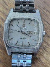 Zenith Port Royal Date Jour Automatic Montre Bracelet Homme HS À Restaurer P2325