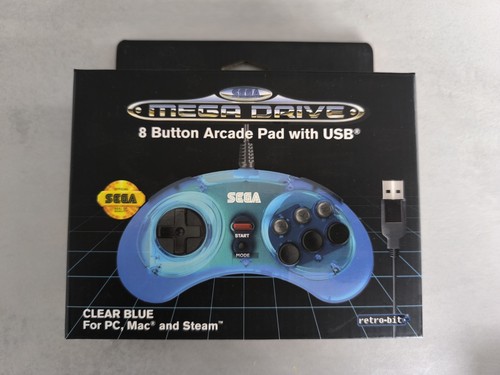 Manette usb bleu clair sega - bleu,
