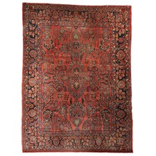 Tapis Ancien Asiatique Coton